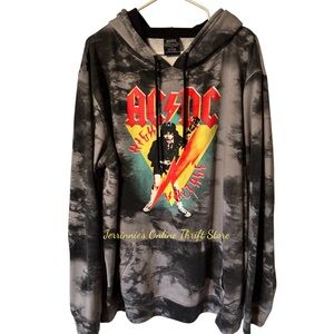 AC/DC Sweatshirt W/Hoodie‎ Angus Young